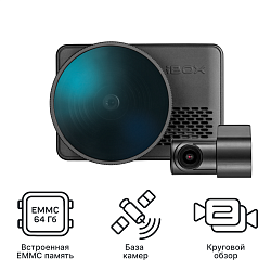 iBOX RoadScan PRO 4K + Внутрисалонная камера 
